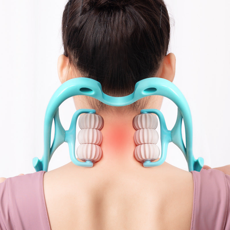 Multifunktionale Manuelle Sechs-rad Nakcne Massage Roller