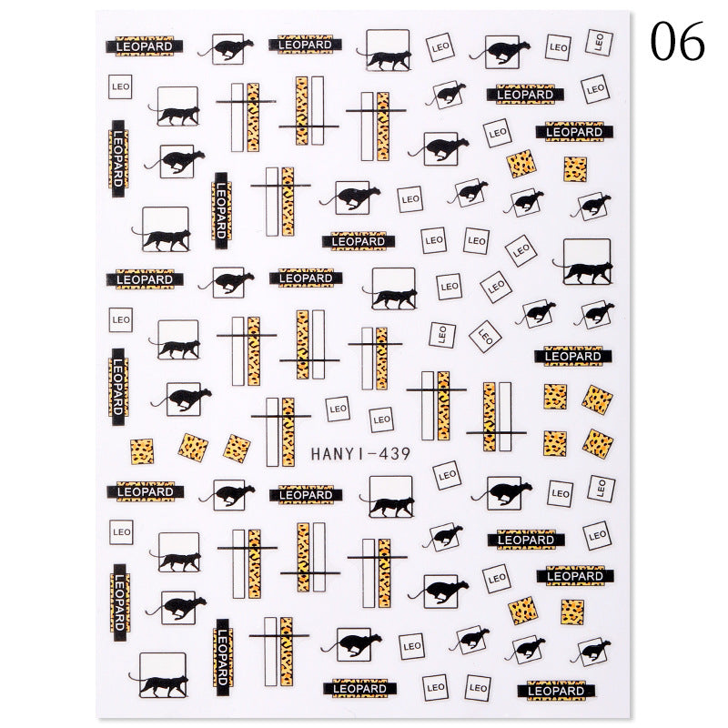 3D Nagel Aufkleber-set