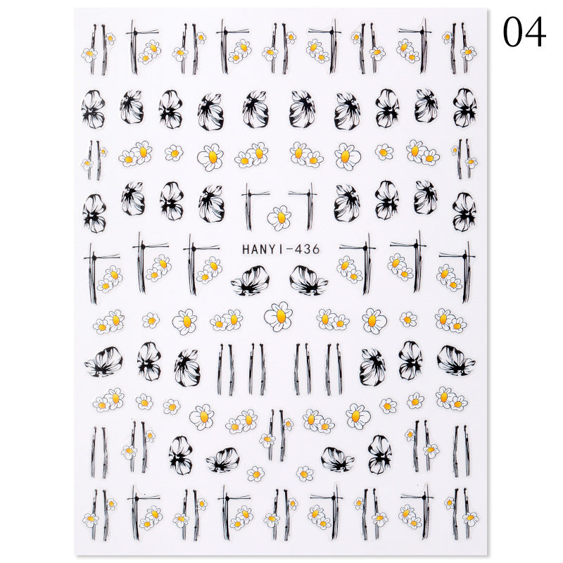 3D Nagel Aufkleber-set